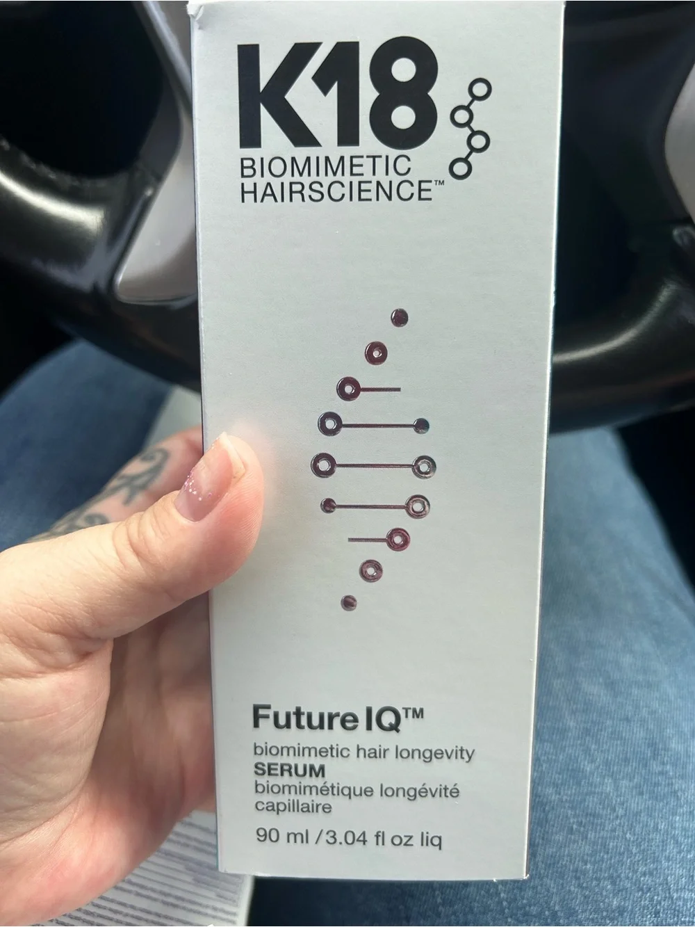 K18 Biomimetic Hairscience serum- proven to help reduce shedding & graying